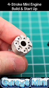 4-Stroke Mini Engine Build & Start Up #engine #buildengine #diy #craft #engine_kit @followers | Garage Mini