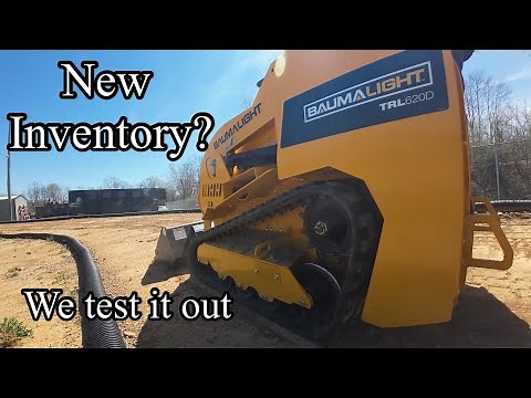 We test out a new Baumalight TRL620D mini skid steer. How did it do? Thoughts Reviews, will we stock