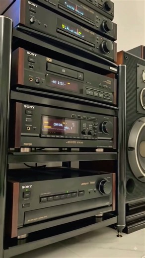 vintage Sony ES series high-fidelity audio components from the late 1980s or 1990s #hiresaudio