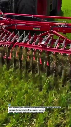 High-Speed Tractor Crop Harrow Boosts Field Growth Efficiency #FarmingTech #Tractor #AgriInnovation