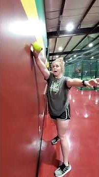 Softball Fast Pitch Wall Drill.