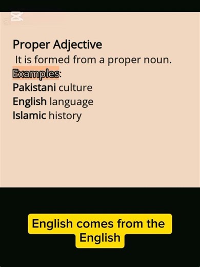 Proper Adjectives in English | Easy English with Khurram