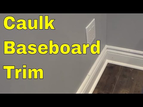 How To Caulk Baseboard Trim-Tutorial For Hiding Gaps