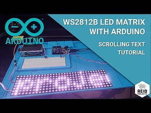 How to control RGB WS2812B LED 32x8 matrix with an Arduino - Tutorial