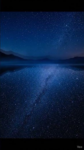 🌌 Blue Hour Lake Reflections | Stars Appear Below First | Cinematic Night Ambience 4K