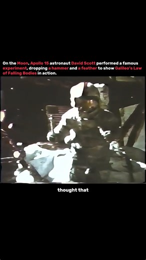 Apollo 15 Hammer and Feather Experiment on the Moon #shorts