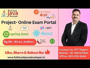 Project- Online Exam Portal | JDK 25 | Spring Boot 4 | By Mr. Kiran Jadhav | For Purchase:7887575991