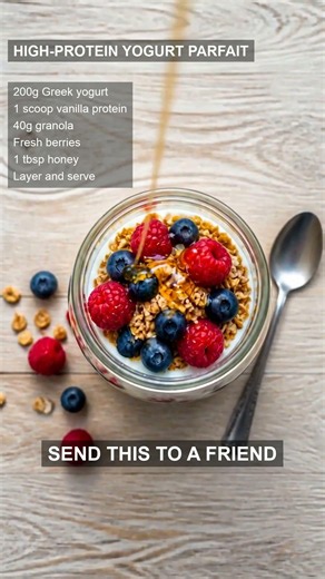 35g Protein Yogurt Parfait 🥣 #highprotein