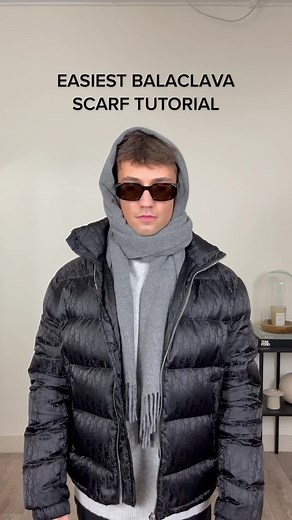Easiest Balaclava Scarf Tutorial in 10 Seconds