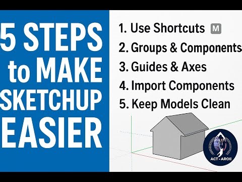 5 Easy Tools in SketchUp You NEED to Know (Beginner Tutorial)