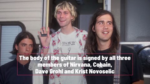Kurt Cobain’s Smashed Guitar Sells For Almost $600,000