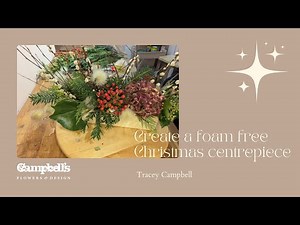 Create a Sustainable, Foam-Free Christmas Centrepiece | Step-by-Step Floral Tutorial