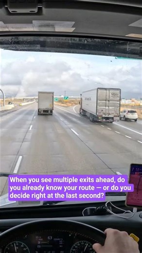 POV Truck Driving USA | Choosing the Right Exit on the Highway #shorts