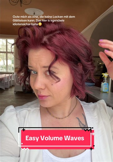 Volumen mit dem Lockenstab für kurze Haare