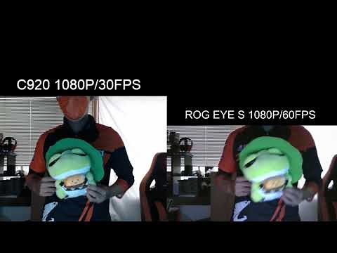 【原價屋】ROG EYE S視訊鏡頭，色彩、明暗對比。