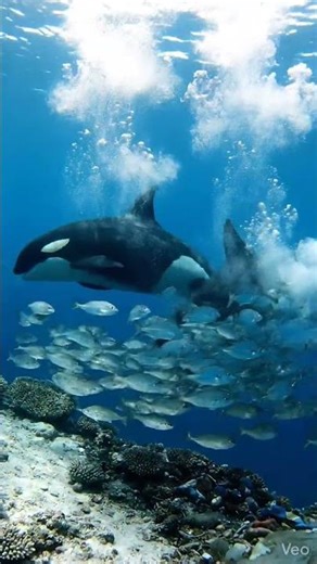 🌊 Orca Swimming in the Deep Ocean | Protect Marine Life & Our Oceans