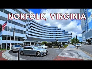 NORFOLK 4K - Virginia USA Driving Tour: Exploring Downtown Norfolk
