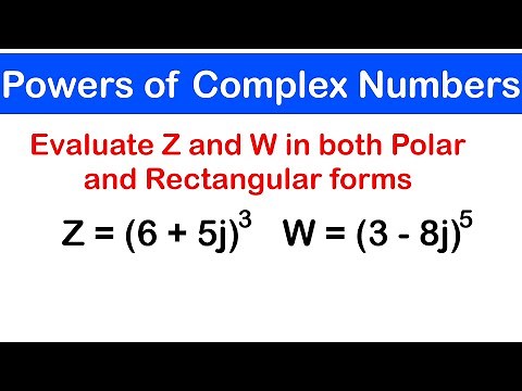 06 - De Moivre's Theorem | Simplifying Powers of Complex numbers in Polar and Rectangular form |