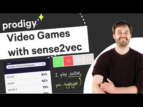 Finding Video Games with Sense2Vec