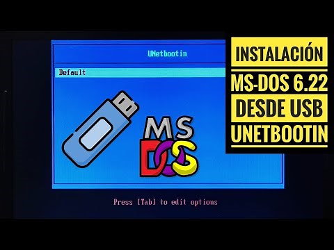Reto: cómo instalar MS-DOS 6.22 desde USB en un PC sin disquetera ni CD-ROM, con UNetbootin