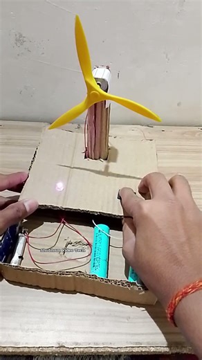 Science project for class 8th students ll Made a light fan 😁 ll #shorts #science