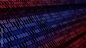 Binary artistry delve into the depth and flow of evolving binary motion graphics. Data transfer revolution exploring the fluctuating binary trends in binary digits