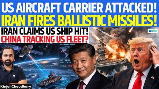 IRAN STRIKES USS Abraham Lincoln Carrier With Ballistic Missiles! Chinese Spy Ship Tracking? Kinjal