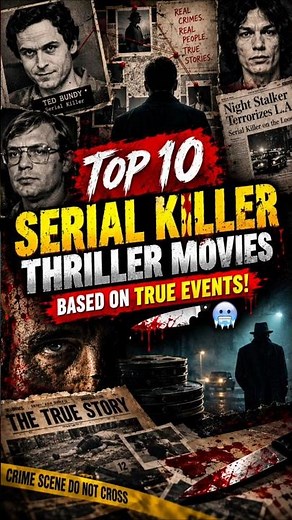 Top 10 Serial Killer Thriller Movies Based on True Events! 🔪🥶 #shorts