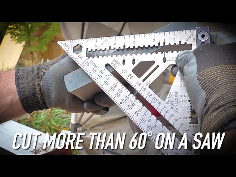 Quick Tip: How To Cut More Than 60˚ On A Chop Saw