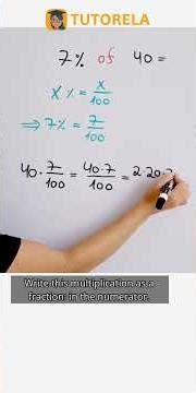 Calculate 7% of 40: Step-by-Step Math Solution #Math #Percentage