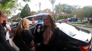 Michelle Bridges at court after being charged with drink-driving