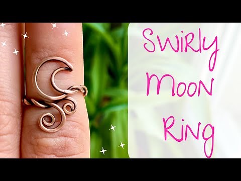 Swirly Moon Ring Tutorial -- Learn to Wire Wrap!