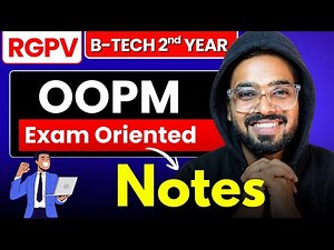 OOPM Notes for Semester Exams | RGPV B.Tech 2nd Year