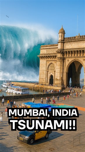Imagine standing on the edge of Palawan’s paradise — crystal water, limestone cliffs, and laughter echoing from beach cafés. Then suddenly, the laughter fades. The tide is gone. Boats are left stranded on the sand, birds scatter, and a deep rumble rolls in from the horizon. You look up — and there it is. A towering wall of blue racing toward shore, sunlight glinting off its crest like glass. People scream. “Tsunami!” echoes across the beach as everything that was calm a minute ago turns chaotic.