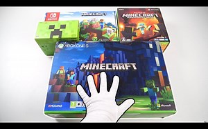 【1080P60】《我的世界》旗舰版主机大开箱（Xbox One，任天堂Switch，PSV，2DS XL）