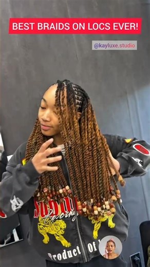 Braids perfect for your Locs - Locs braiding tutorial