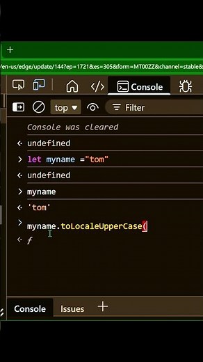 Convert Strings to UPPERCASE in JavaScript ⚡ Quick Trick! #shorts #youtubeshorts