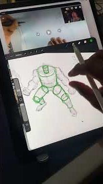 Using simple shapes to breakdown complex forms when drawing human figures #art #drawingtutorial