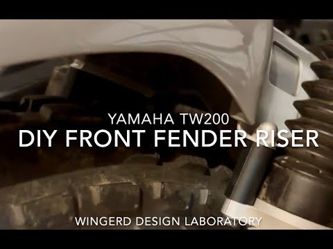 TW200 Front Fender Riser Block