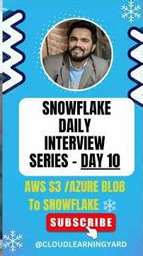 DAY 10 - COPY Data from S3 to Snowflake ❄️ #snowflake #dataengineering #snowflakeinterview