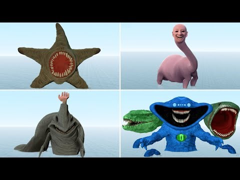 Who Is The Strongest Among All New Sea Monster Creatures In Garry's Mod