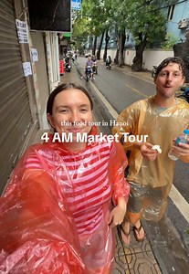 Woke up at 3:30 am for this tour #hanoi #foodtour #vietnammarket | food tour