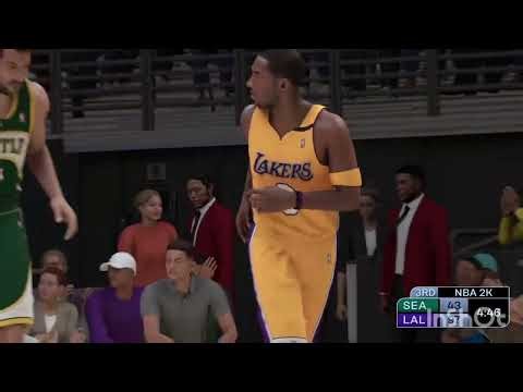 Realistic Kobe 2k move 12 3-pointer vs sonics