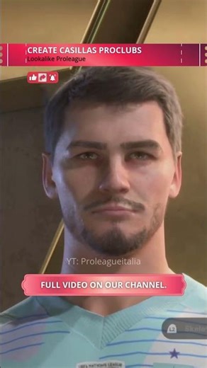 Iker Casillas Face Creation in EA FC 26 🧤 Realistic Lookalike Build #EAFC26 #ProClubs