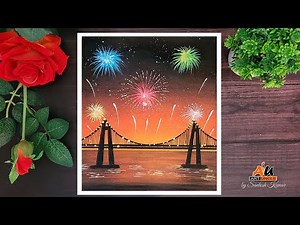 Easy Diwali Drawing With Oil Pastels : Tutorial