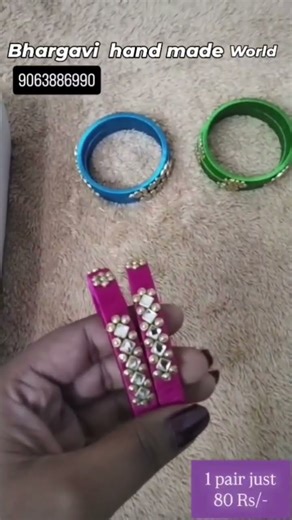 Beautiful Hand made silk thread bangles with #simple & dignity #