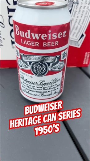 #NEW Budweiser Heritage Can Series 1950’s Is First! Join Us #LIVE Tonight! #shorts #vintage #retro