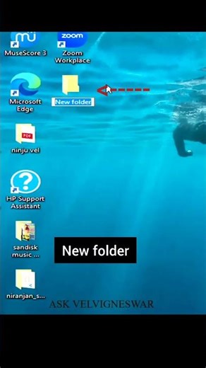 New folder shortcut | Tamil | AskVelvigneswar #tips #education #microsoftexcel #excellearning