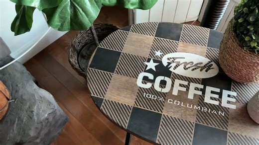 She grabs an old TV tray in her garage for this genius living room idea!