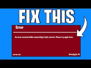 How To Easily Fix Fortnite Error Code esp-dist-001 | 2025
